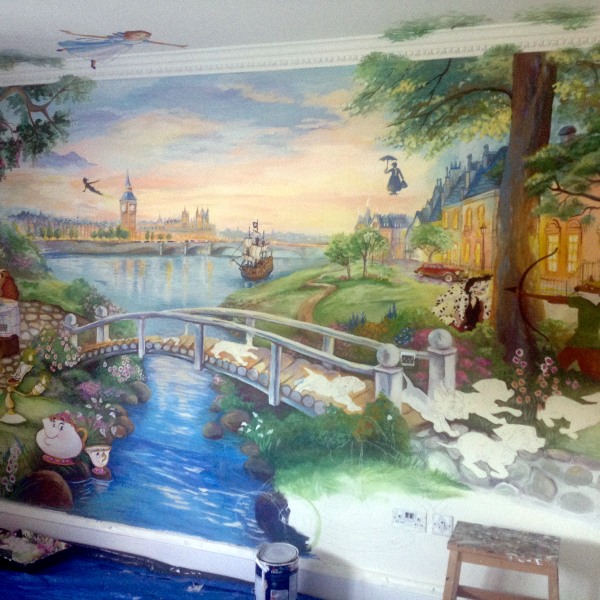 british disney mural