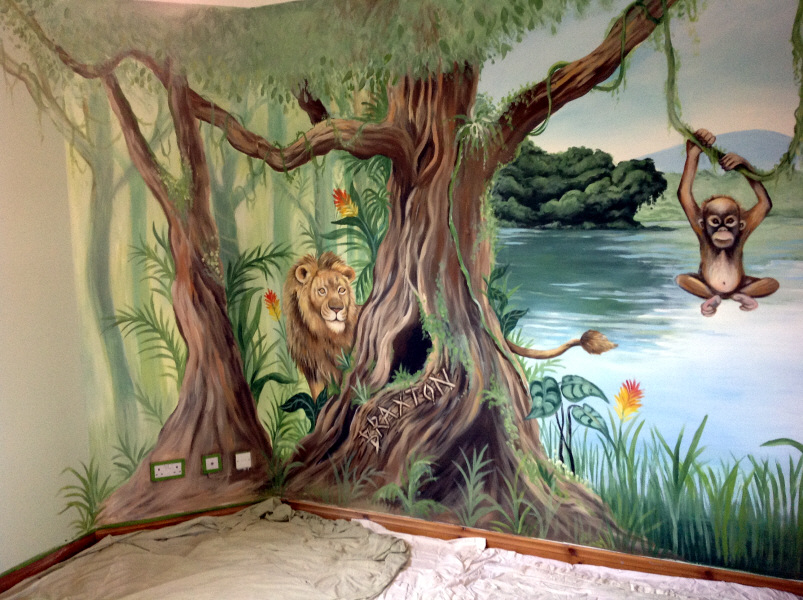 jungle mural