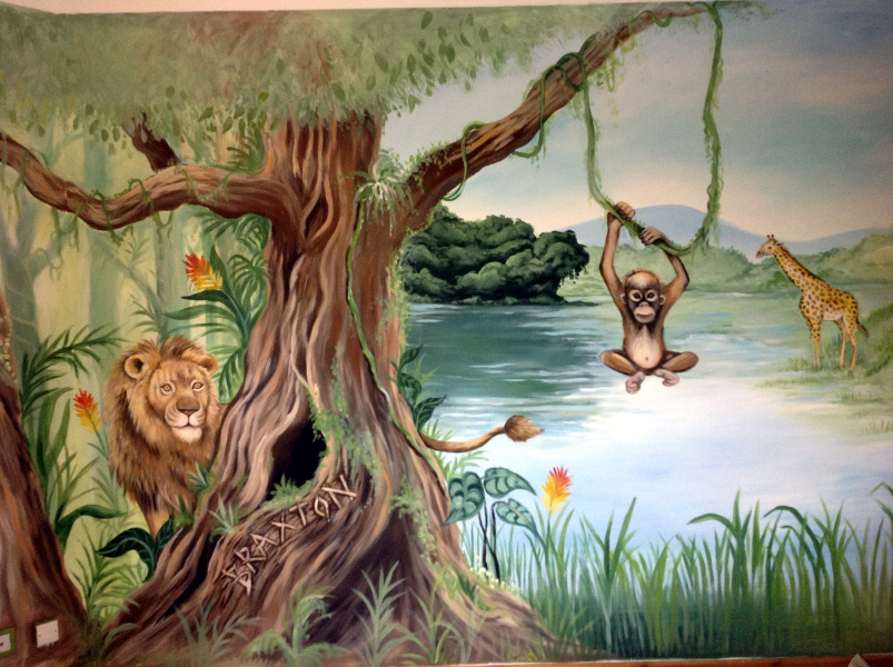 jungle mural