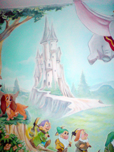 walt disney mural
