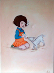 shelley haswell girl and lamb