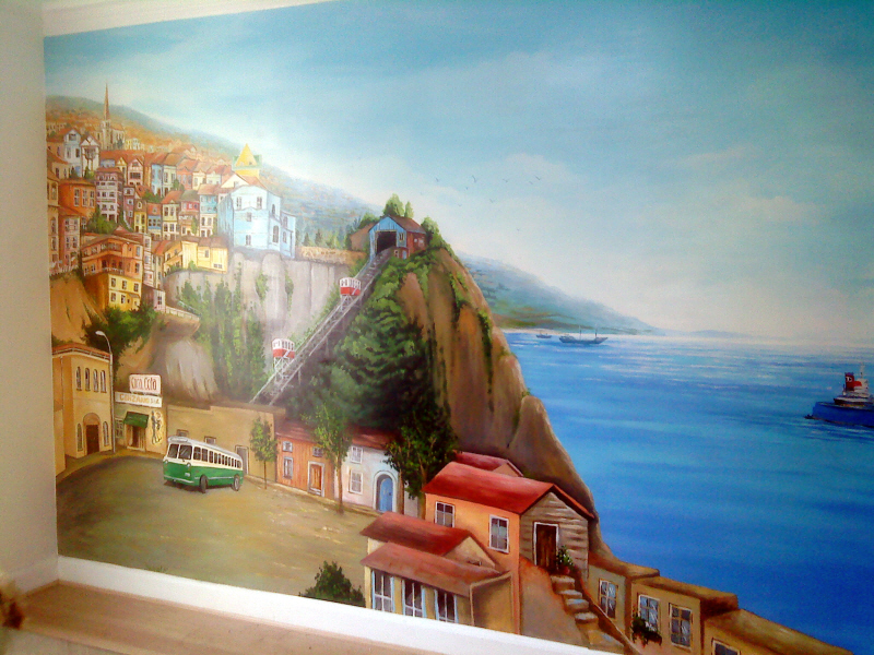 Valparaiso Chile mural