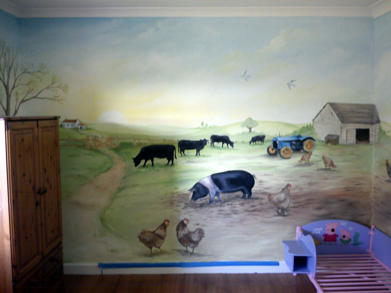 farmyard mural