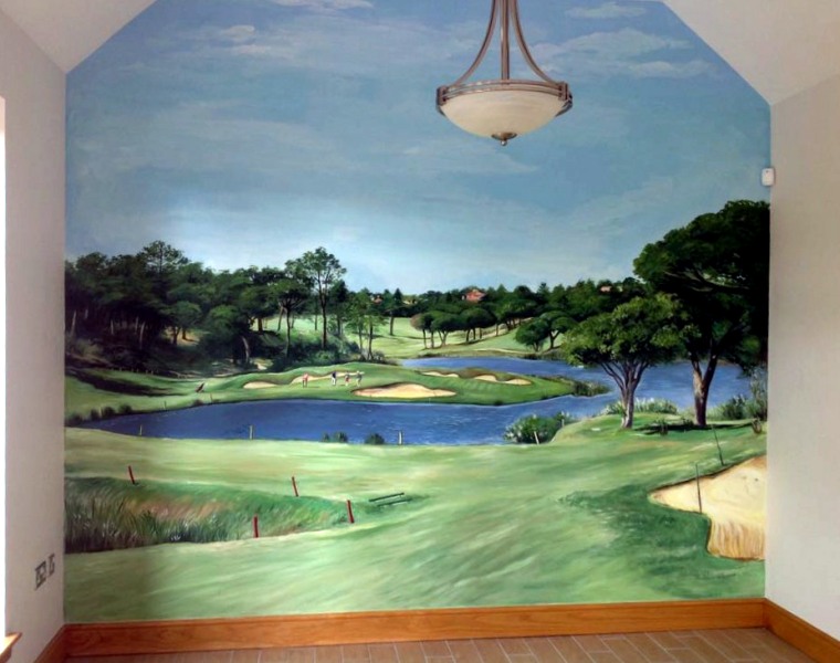 golfcourse mural