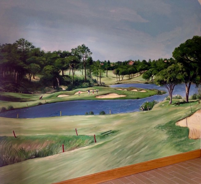 golfcourse mural