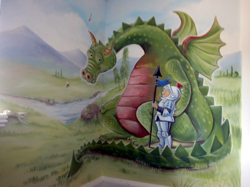 fairy tale mural