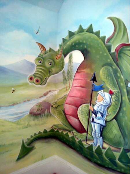 fairy tale mural