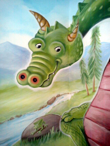 fairy tale mural