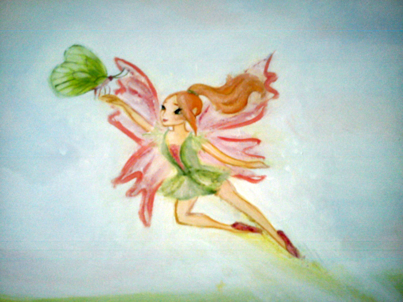 fairy tale mural