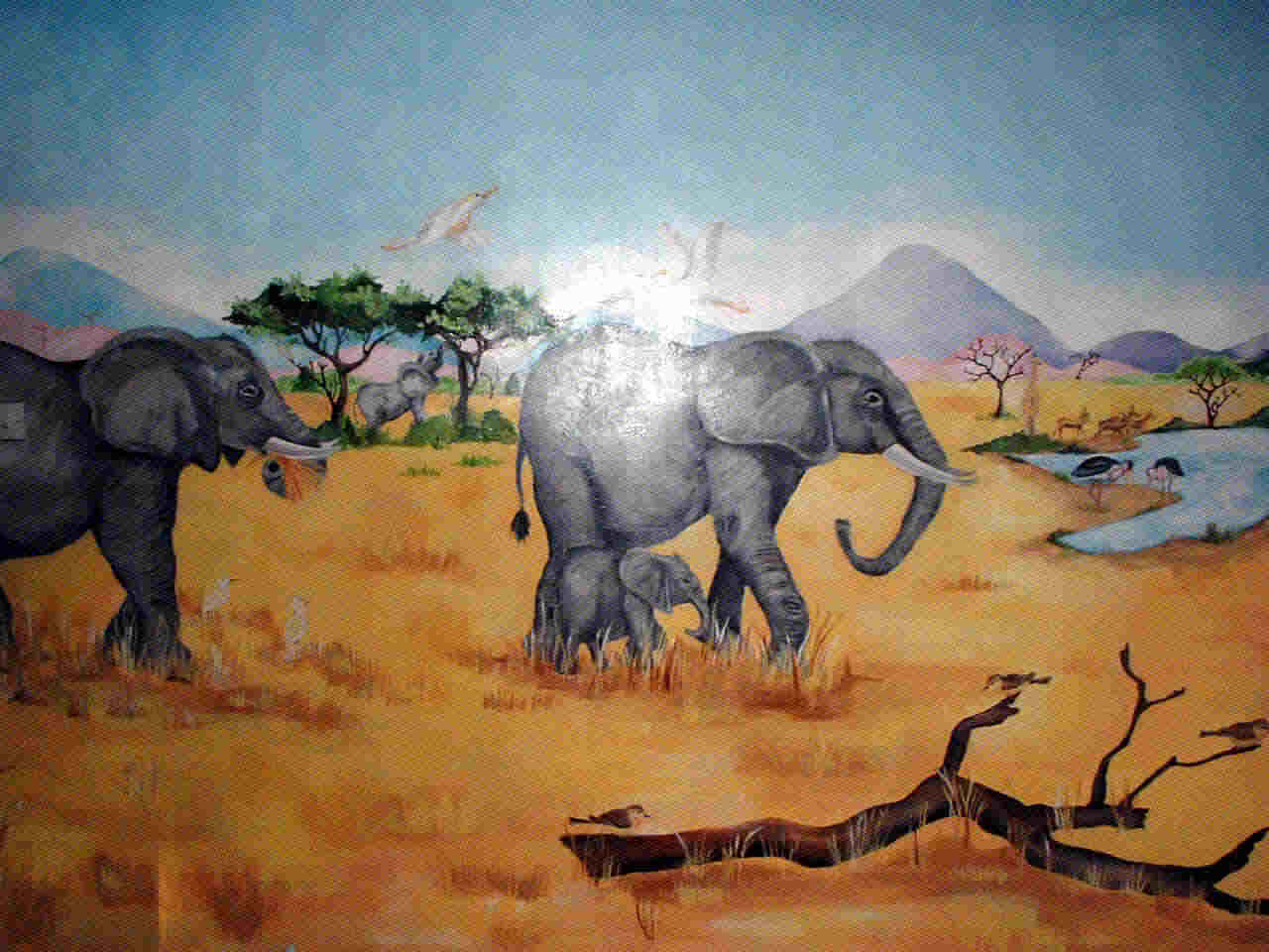 safari mural