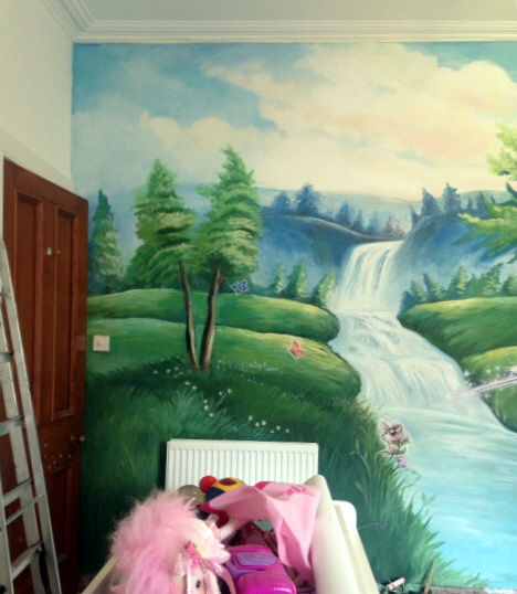 fairy tale mural